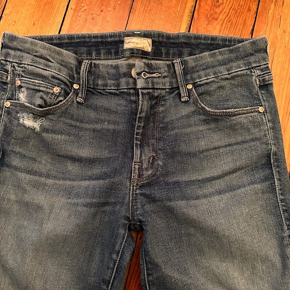 Mother Jeans The Looker, Songs of the Cowboy Sz 27 Skinny Distressed - Picture 2 of 12